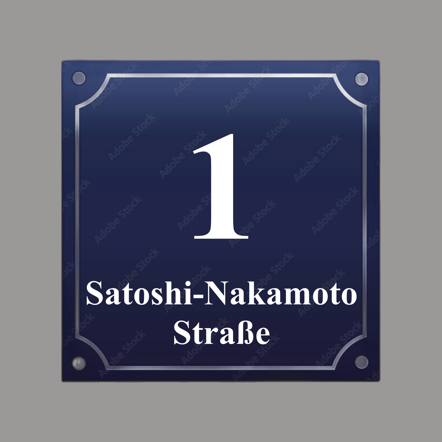 HOUSE NUMBER "Straße 1"