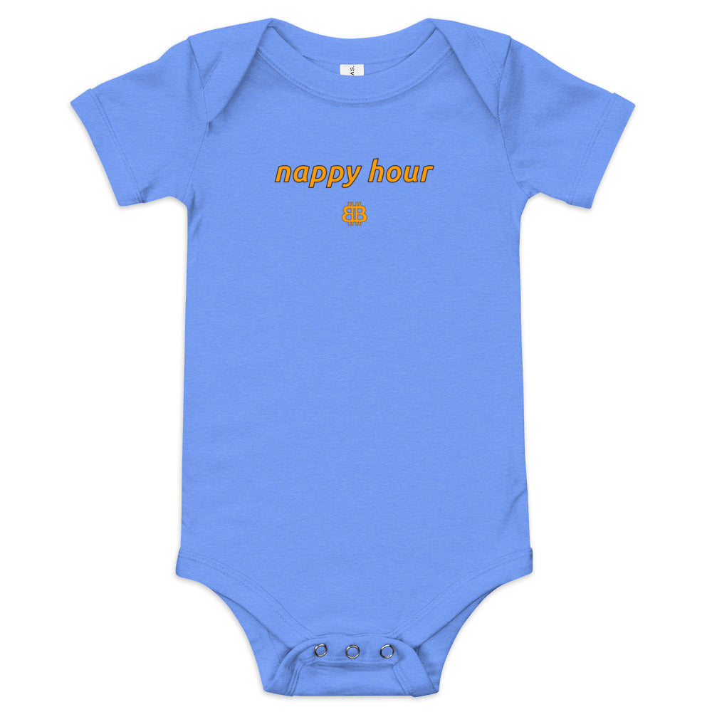Baby-Kurzarm-Einteiler „NappyHour“