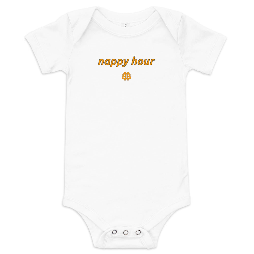 Baby-Kurzarm-Einteiler „NappyHour“