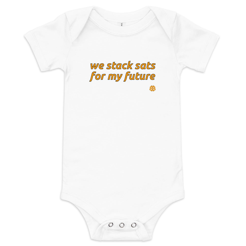 Baby-Kurzarm-Einteiler „Zukunft“