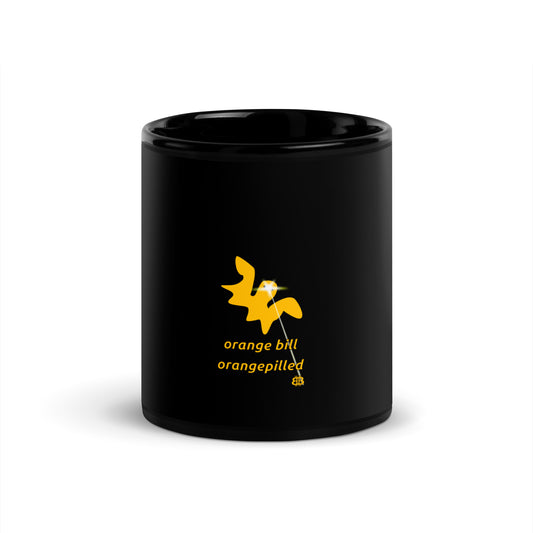 Schwarz glänzende PROOF-OF-WORK-Tasse „Bill“ (NICHT spülmaschinenfest!)