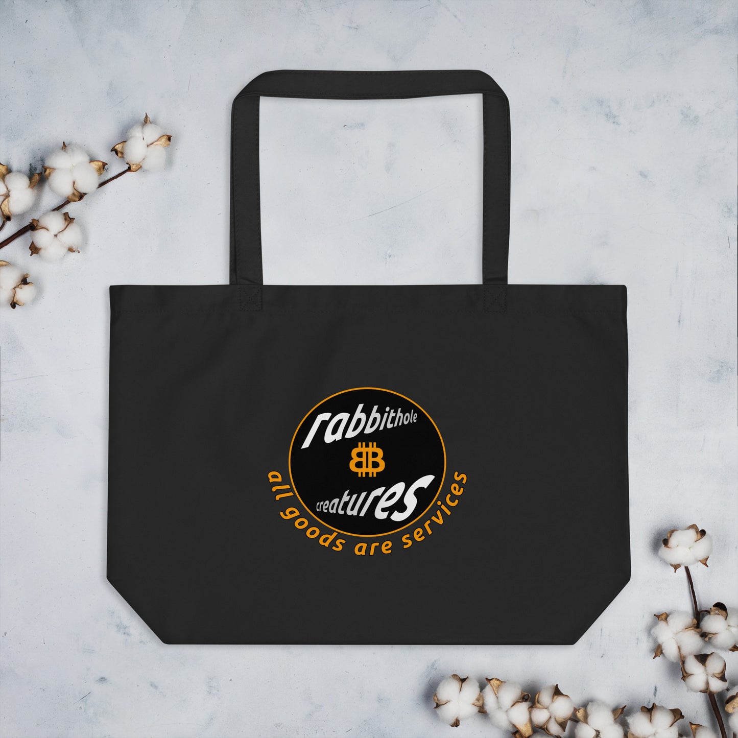 Large organic tote bag "Logo"