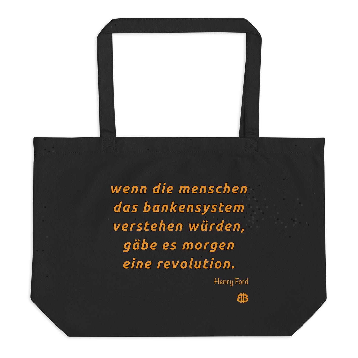 Große Bio-Tragetasche „Revolution_dt“