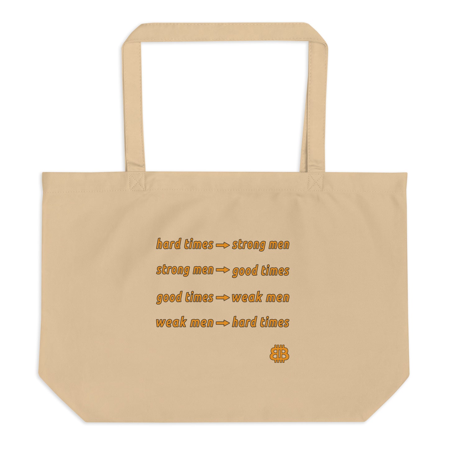 Bolso tote orgánico grande "HardTimes"