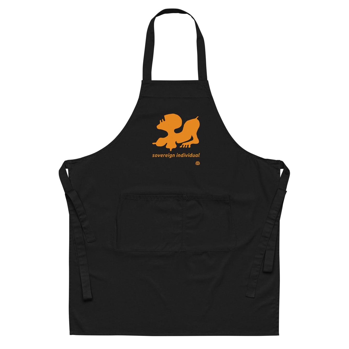Organic cotton apron "SovereignIndividual"