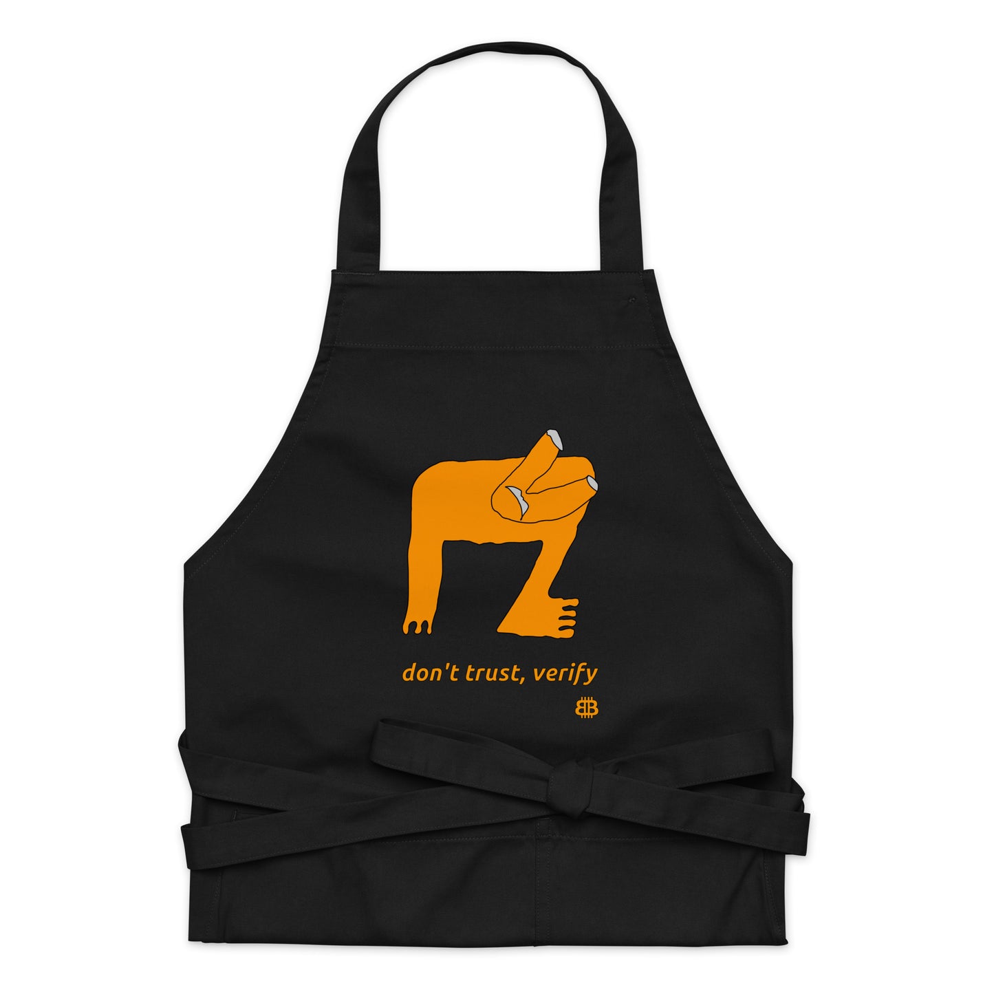 Organic cotton apron "Verify"