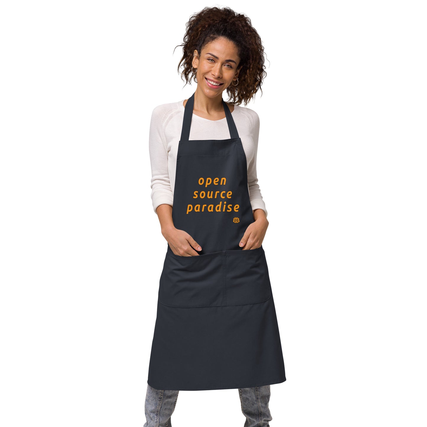 Organic cotton apron "Paradise"