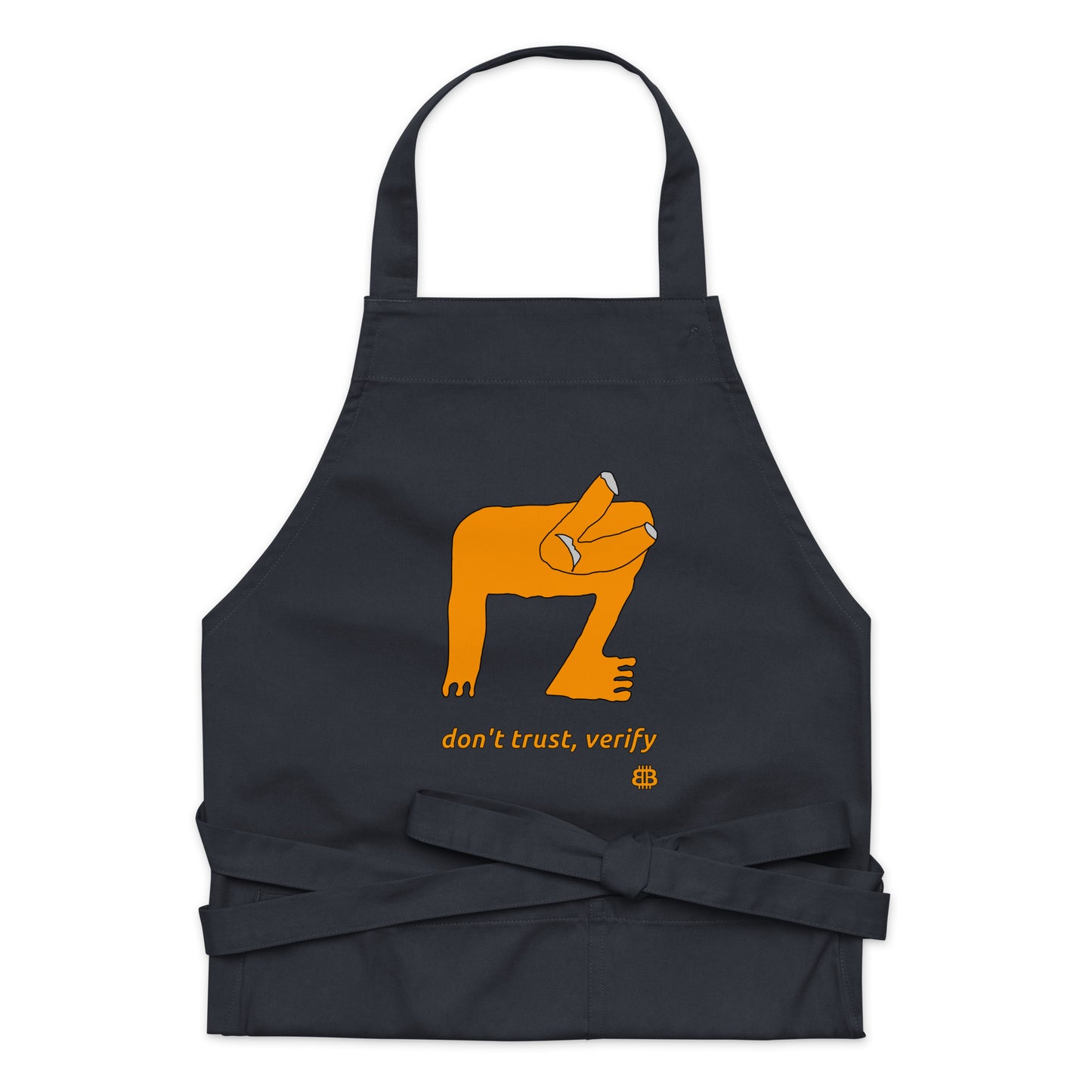 Organic cotton apron "Verify"