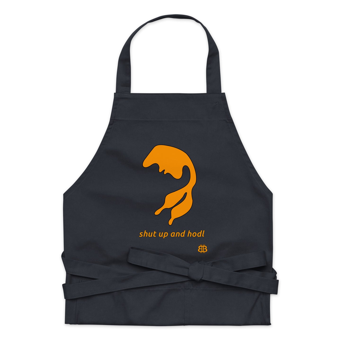 Organic cotton apron "Shutup"