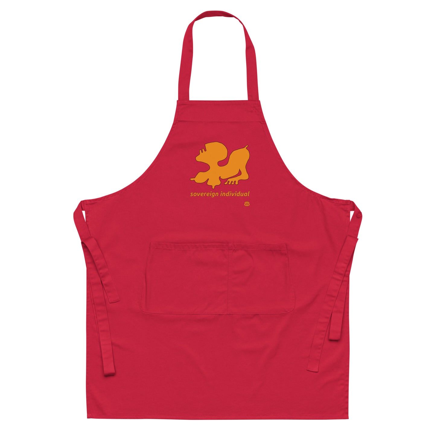 Organic cotton apron "SovereignIndividual"