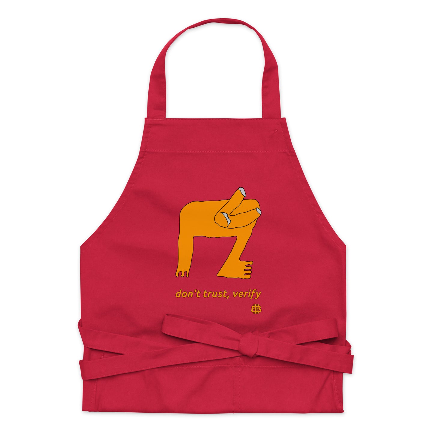 Organic cotton apron "Verify"