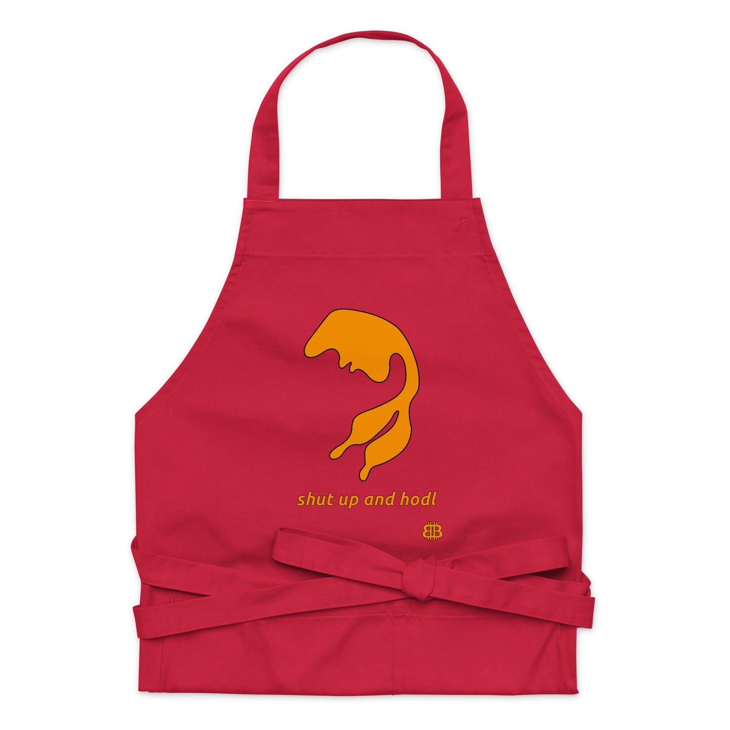 Organic cotton apron "Shutup"