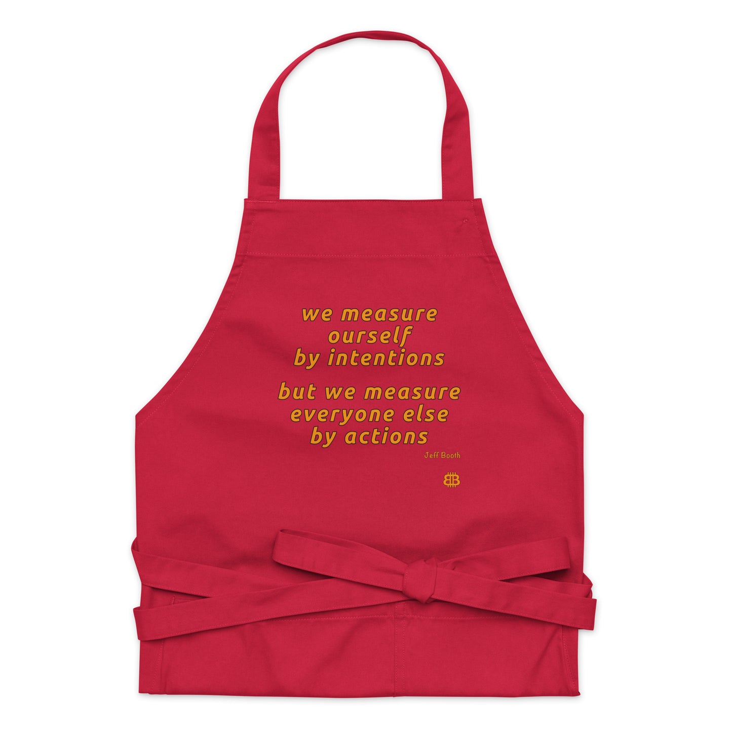 Organic cotton apron "Measure"