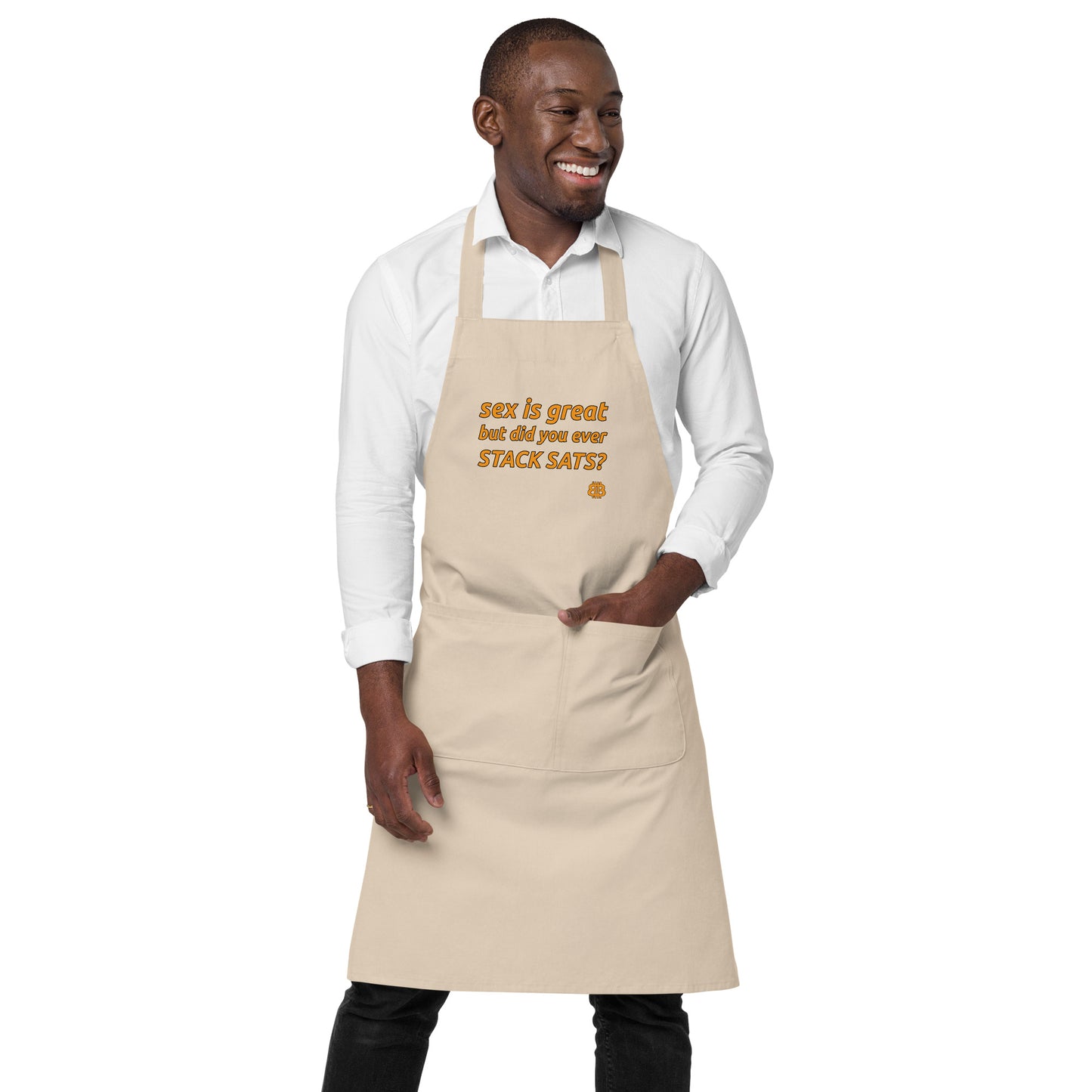 Organic cotton apron "Sex"