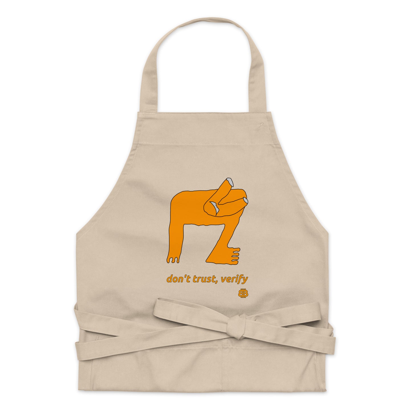 Organic cotton apron "Verify"