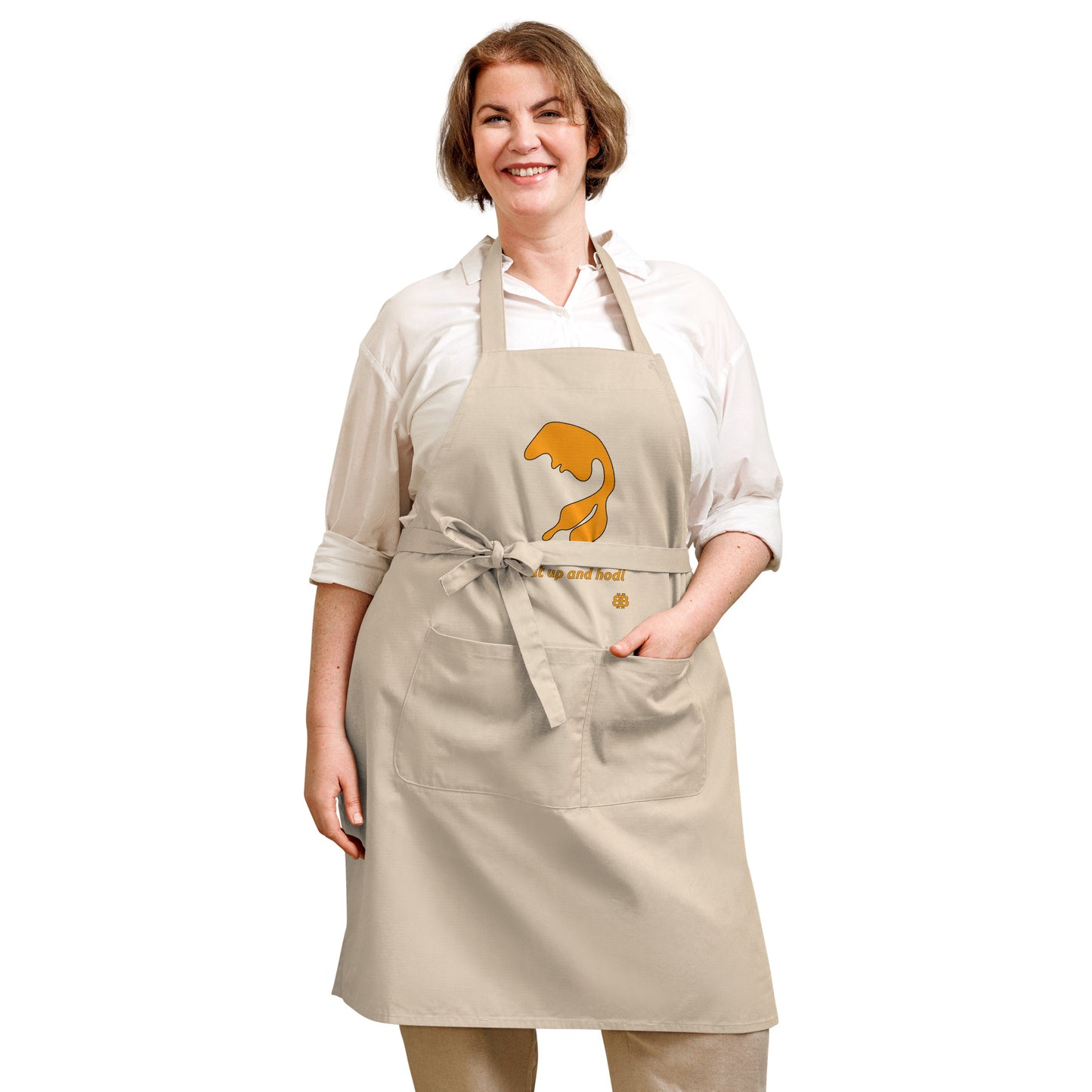 Organic cotton apron "Shutup"