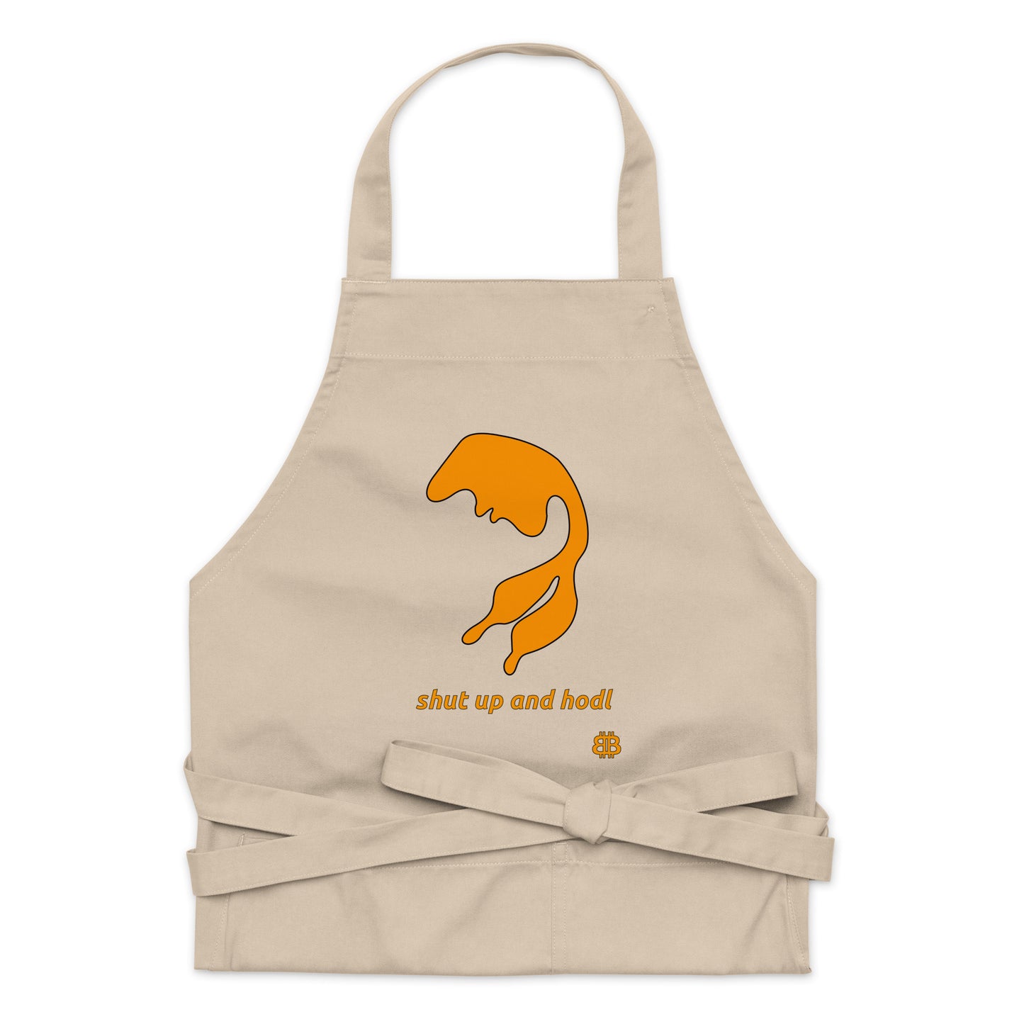 Organic cotton apron "Shutup"