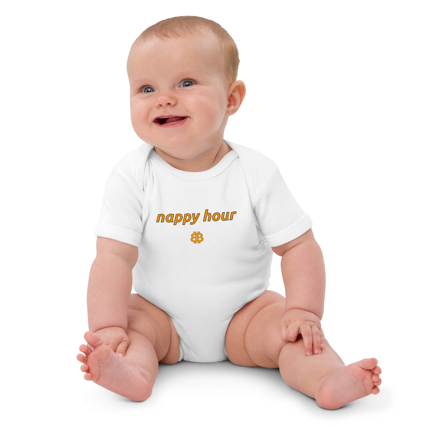 Baby-Body aus Bio-Baumwolle „NappyHour“