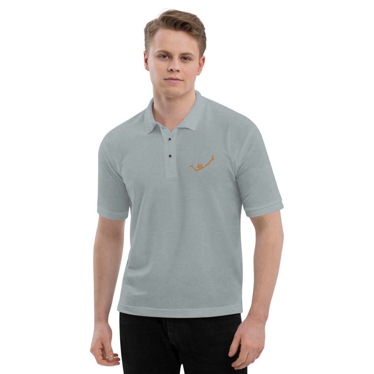 Men's Embroidered Premium Polo "Mooon"