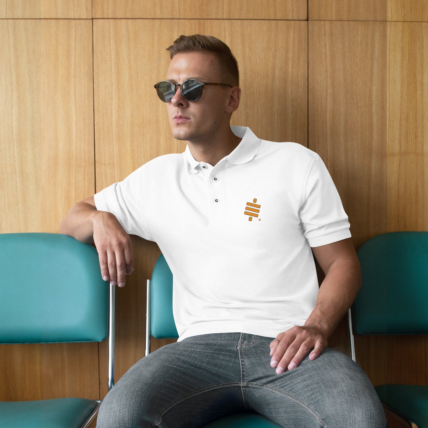 Men's Embroidered Premium Polo "Sats"