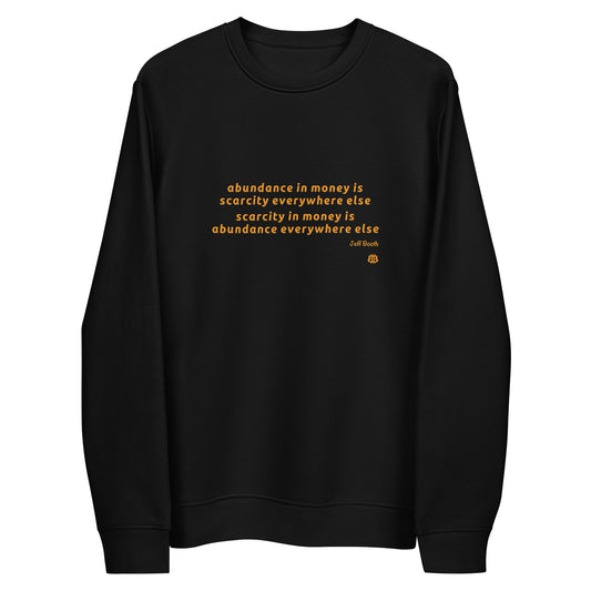 Unisex eco sweatshirt "Abundance_booth"