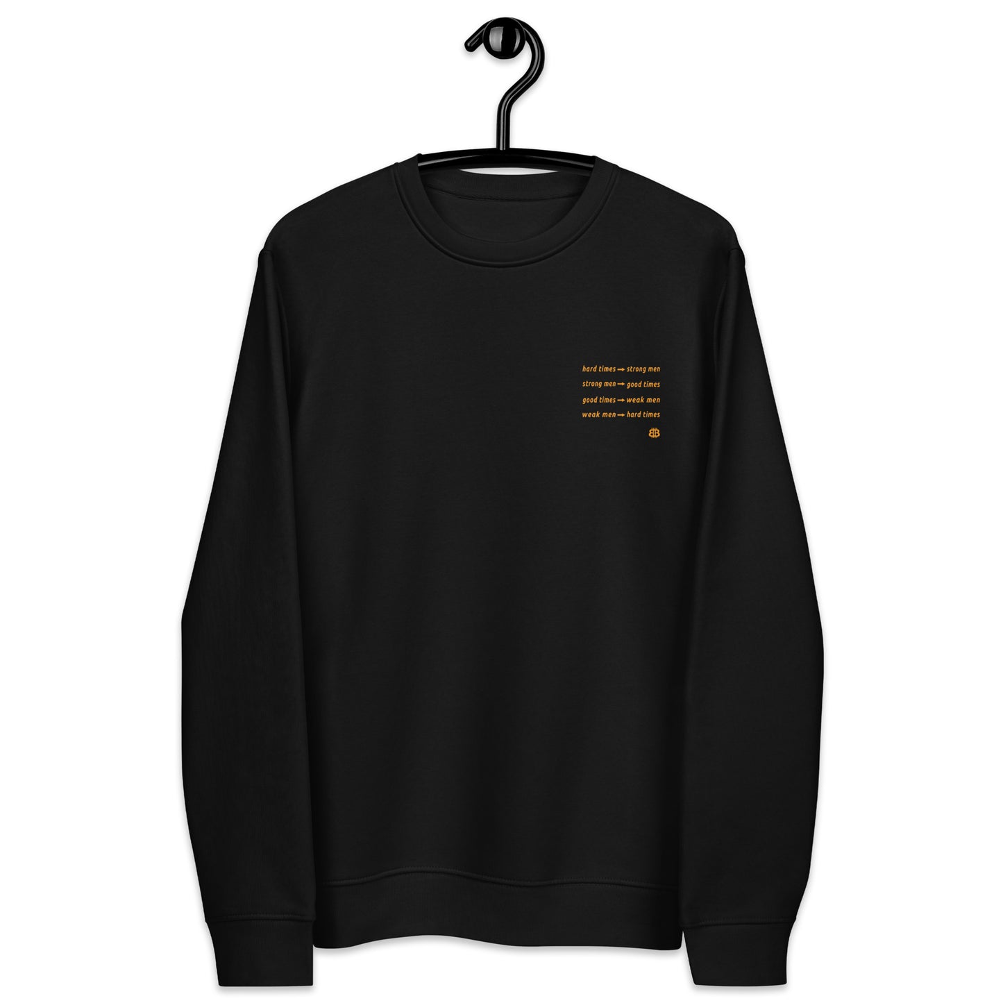 Sudadera ecológica de hombre "HardTimes_sm"