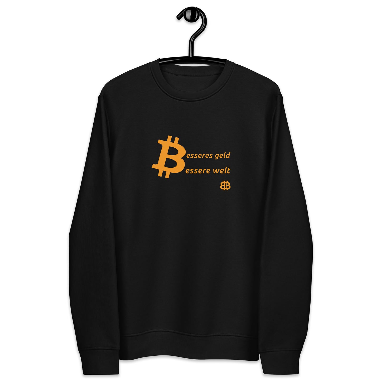 Men's eco sweatshirt "Geld-Welt"