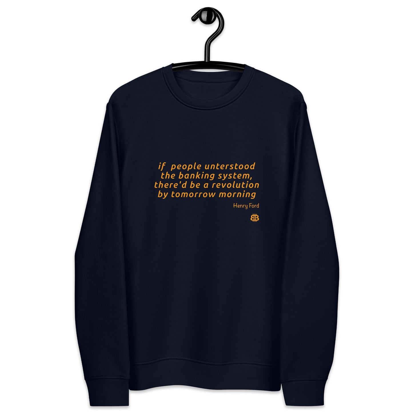 Herren-Öko-Sweatshirt „Revolution_engl“