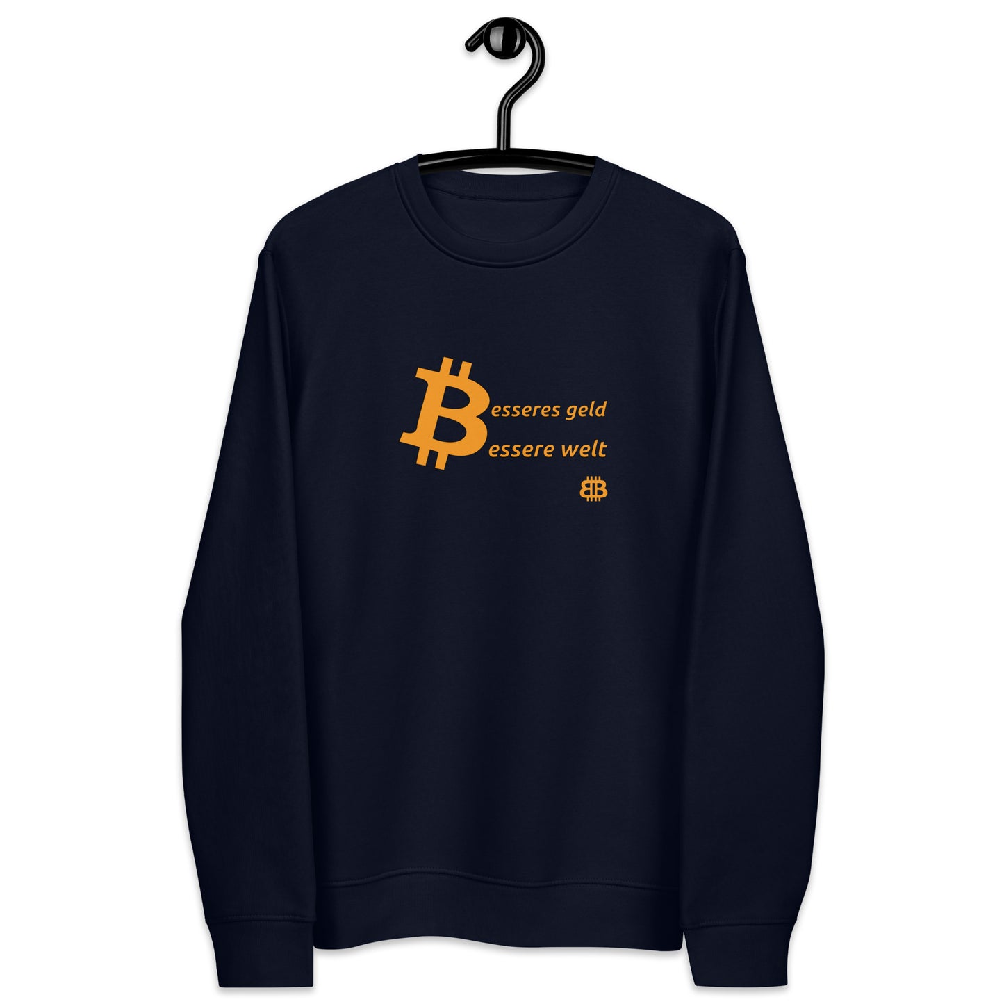 Men's eco sweatshirt "Geld-Welt"