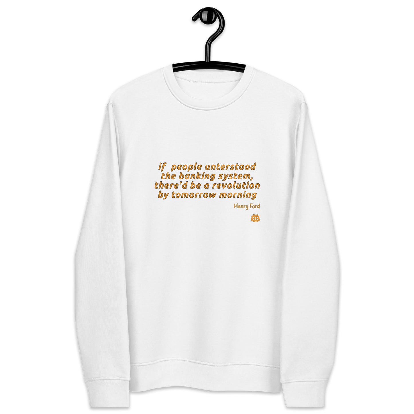 Herren-Öko-Sweatshirt „Revolution_engl“