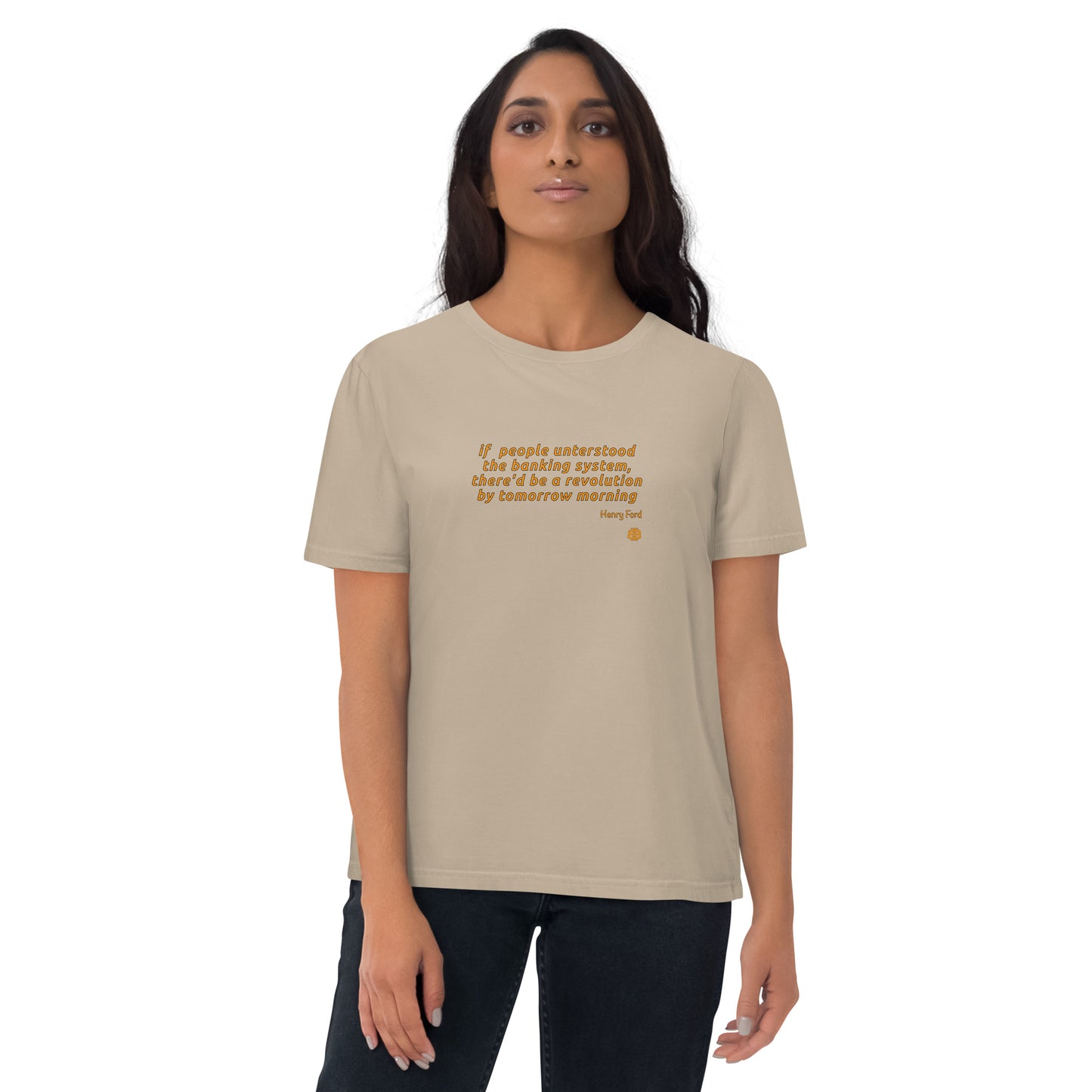 Camiseta de mujer de algodón orgánico "Revolution_engl"