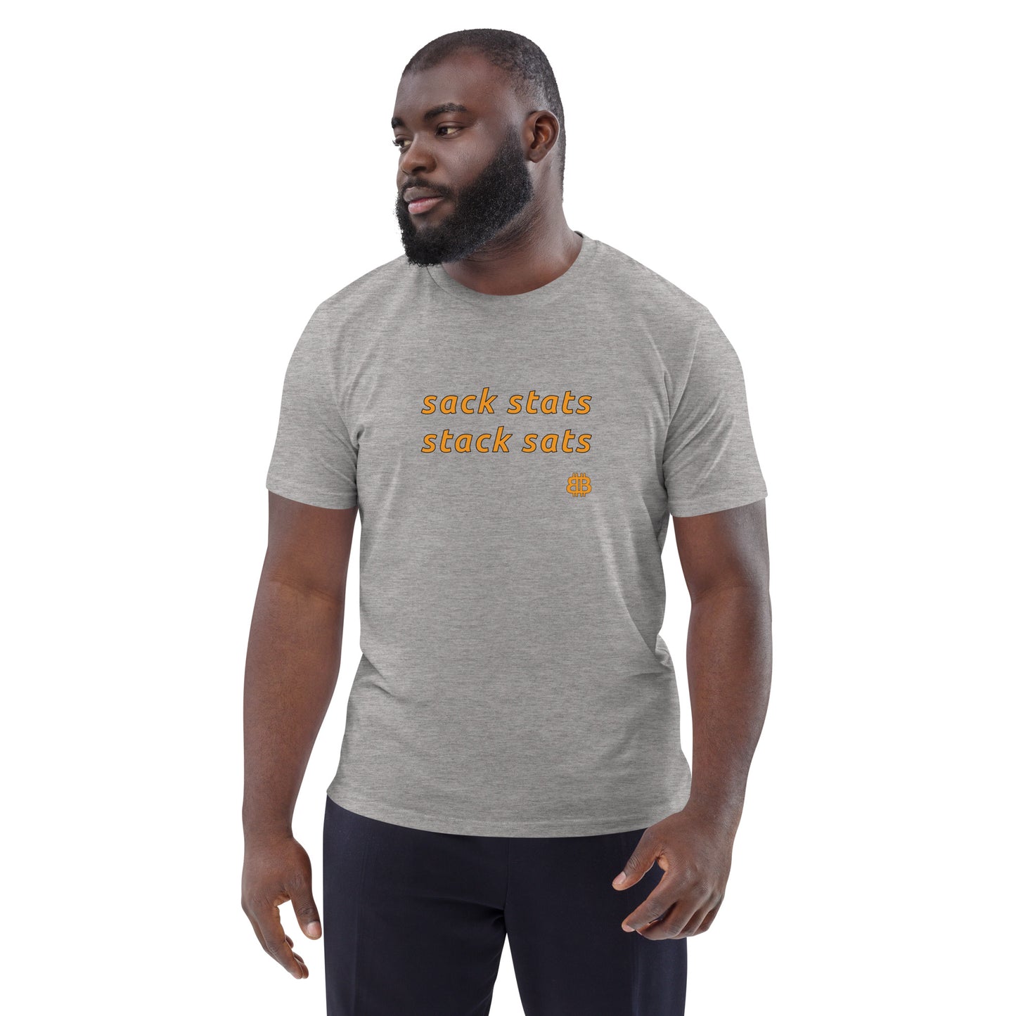 Unisex organic cotton t-shirt "SackStats"