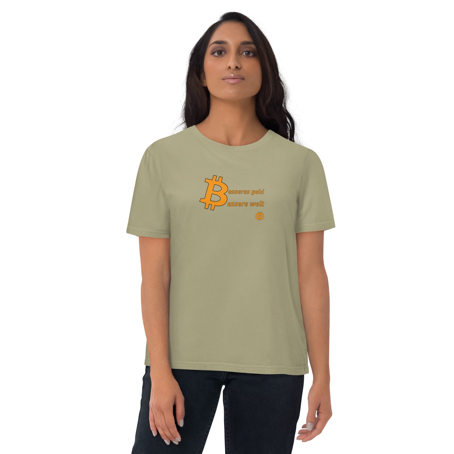 Women's organic cotton t-shirt "Geld-Welt"