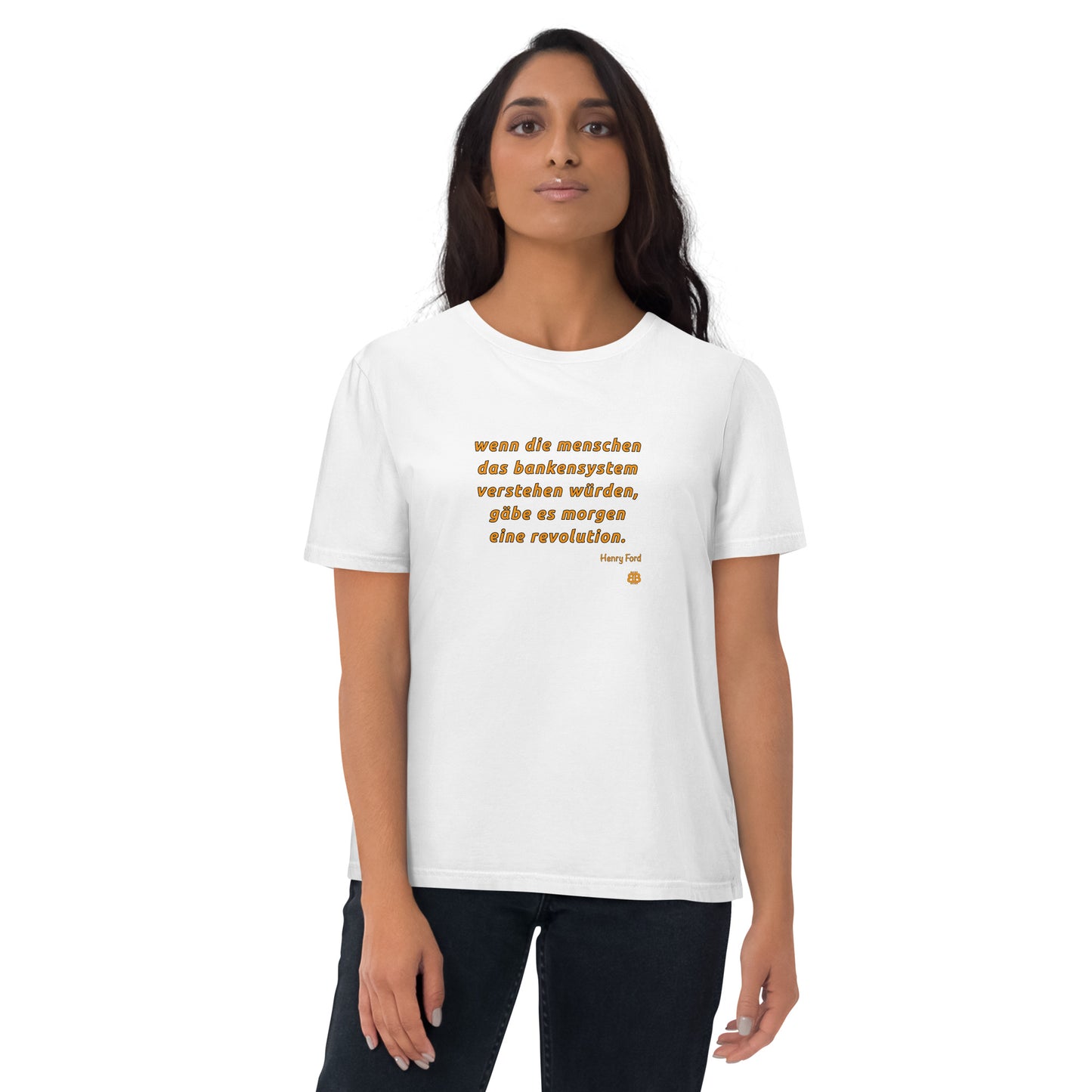 Camiseta de mujer de algodón orgánico "Revolution_dt"
