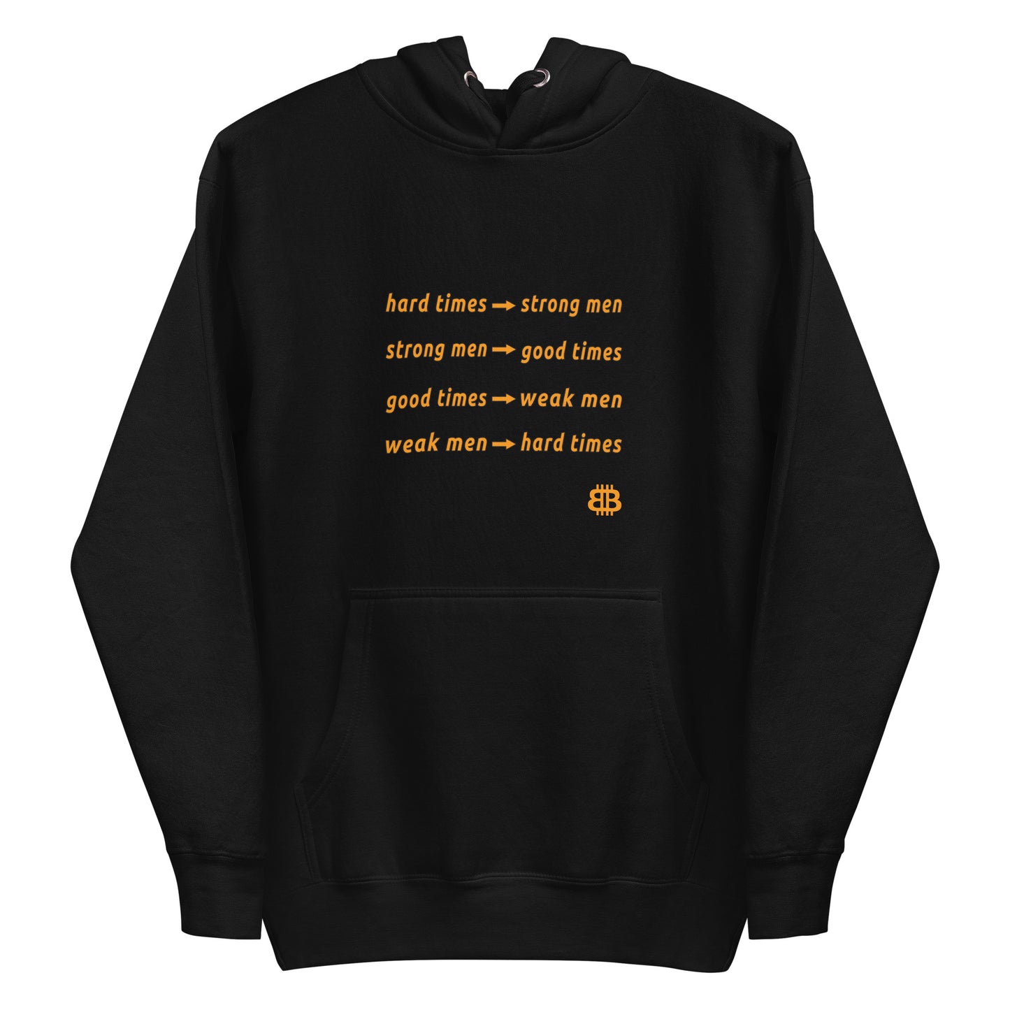 Sudadera bio con capucha para hombre "HardTimes"