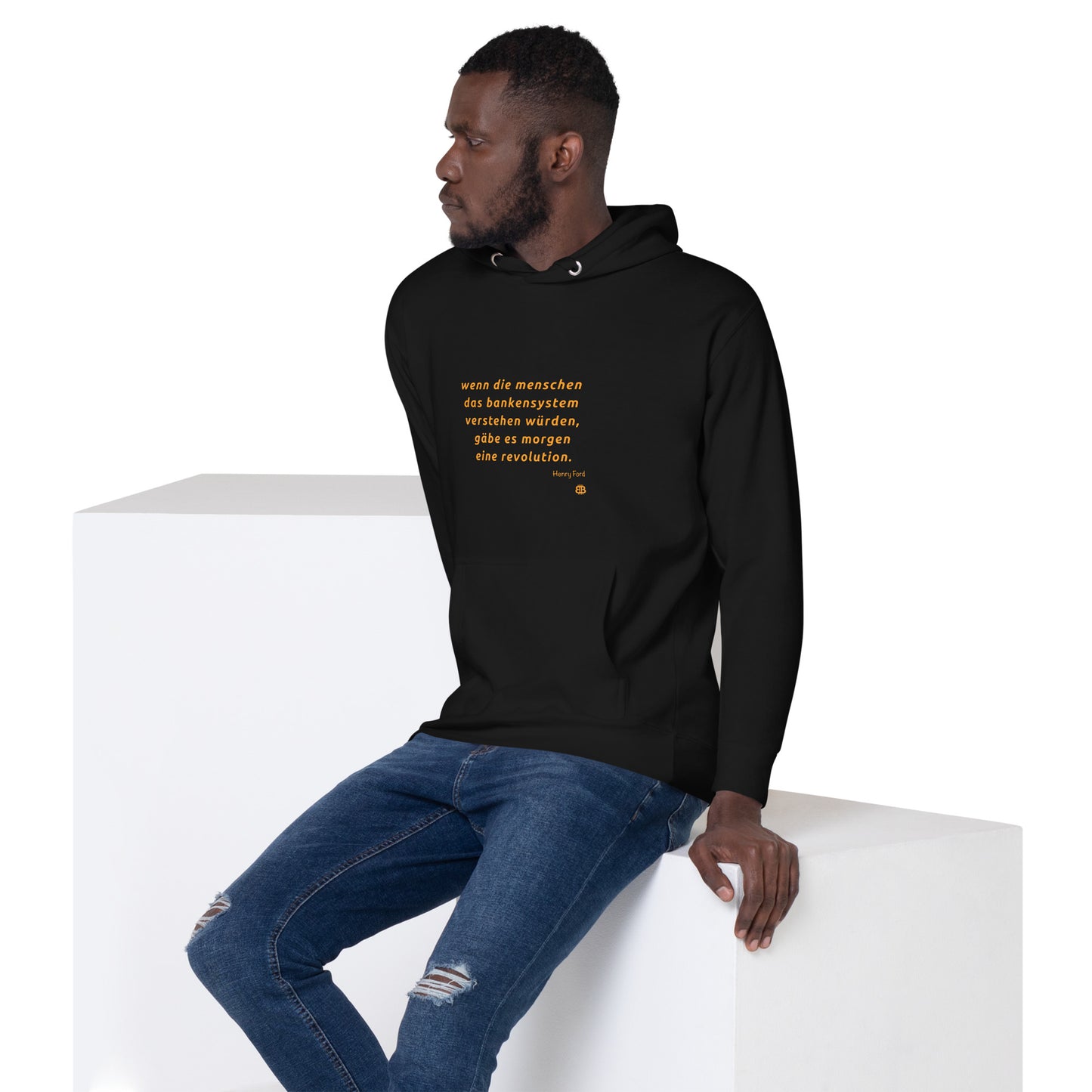 Sudadera con capucha bio bio hombre "Revolution_dt"