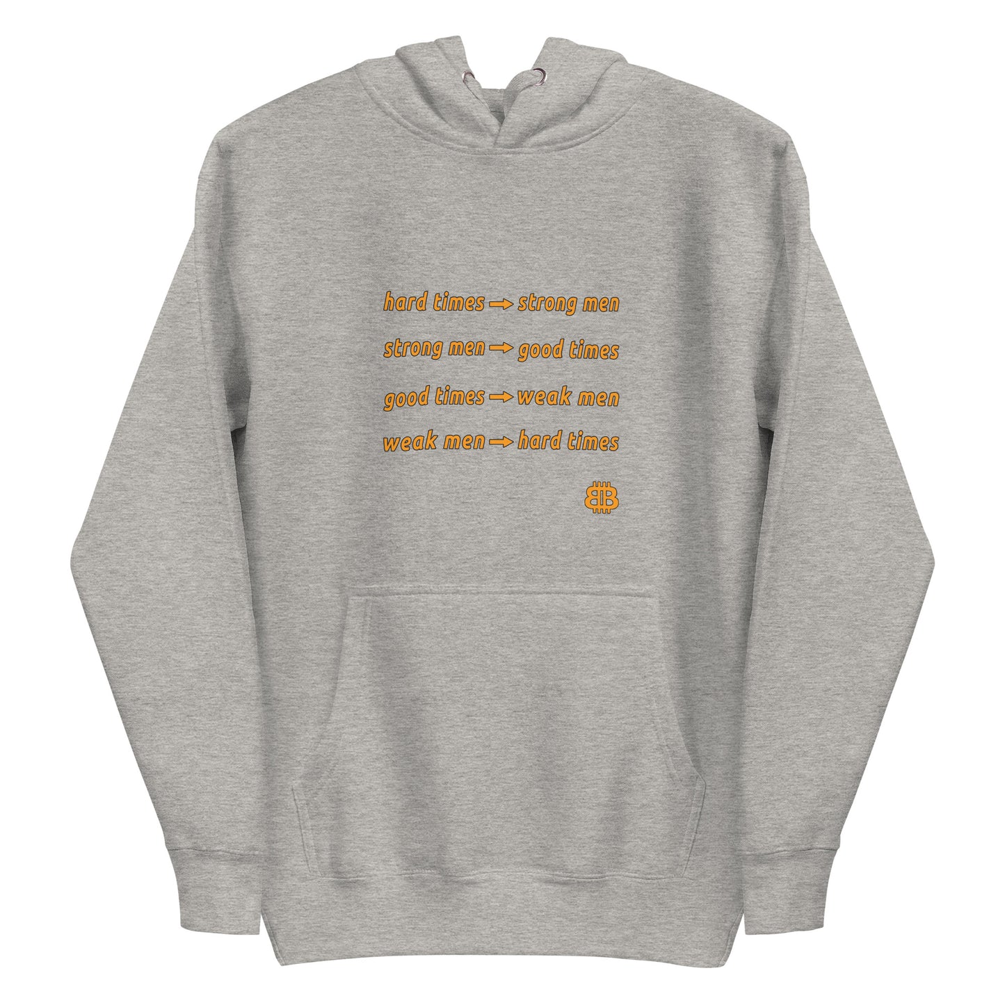 Sudadera bio con capucha para hombre "HardTimes"