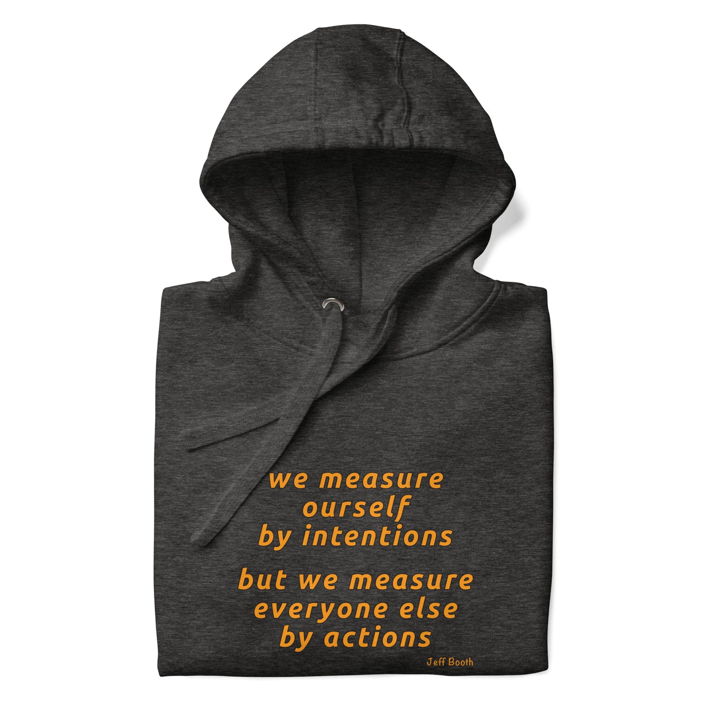 Men's organic bio Hoodie "Measure"