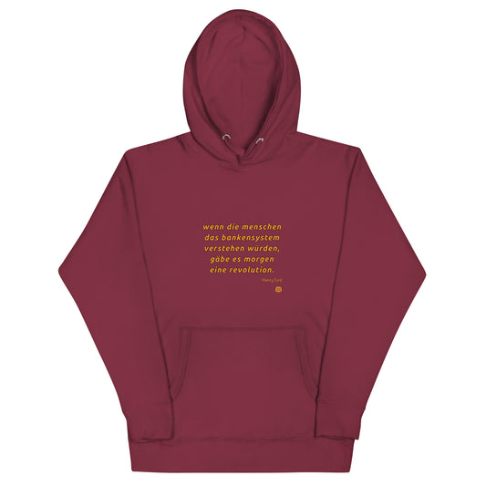Men's organic bio Hoodie "Revolution_dt"