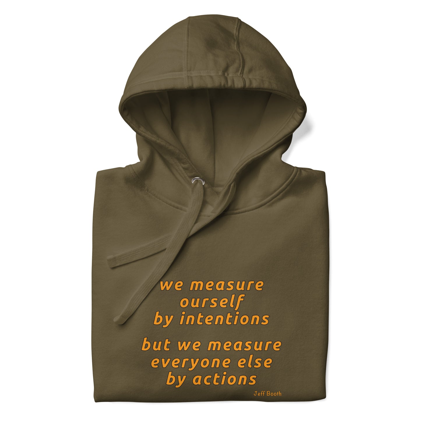 Men's organic bio Hoodie "Measure"