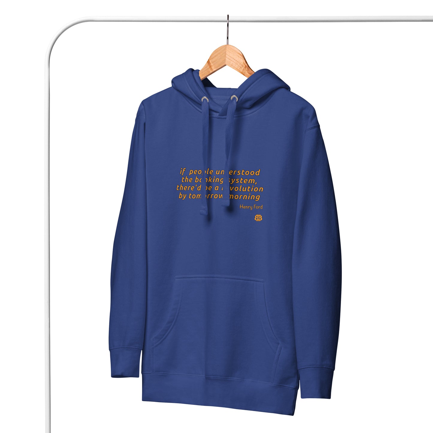 Sudadera bio con capucha para hombre "Revolution_engl"