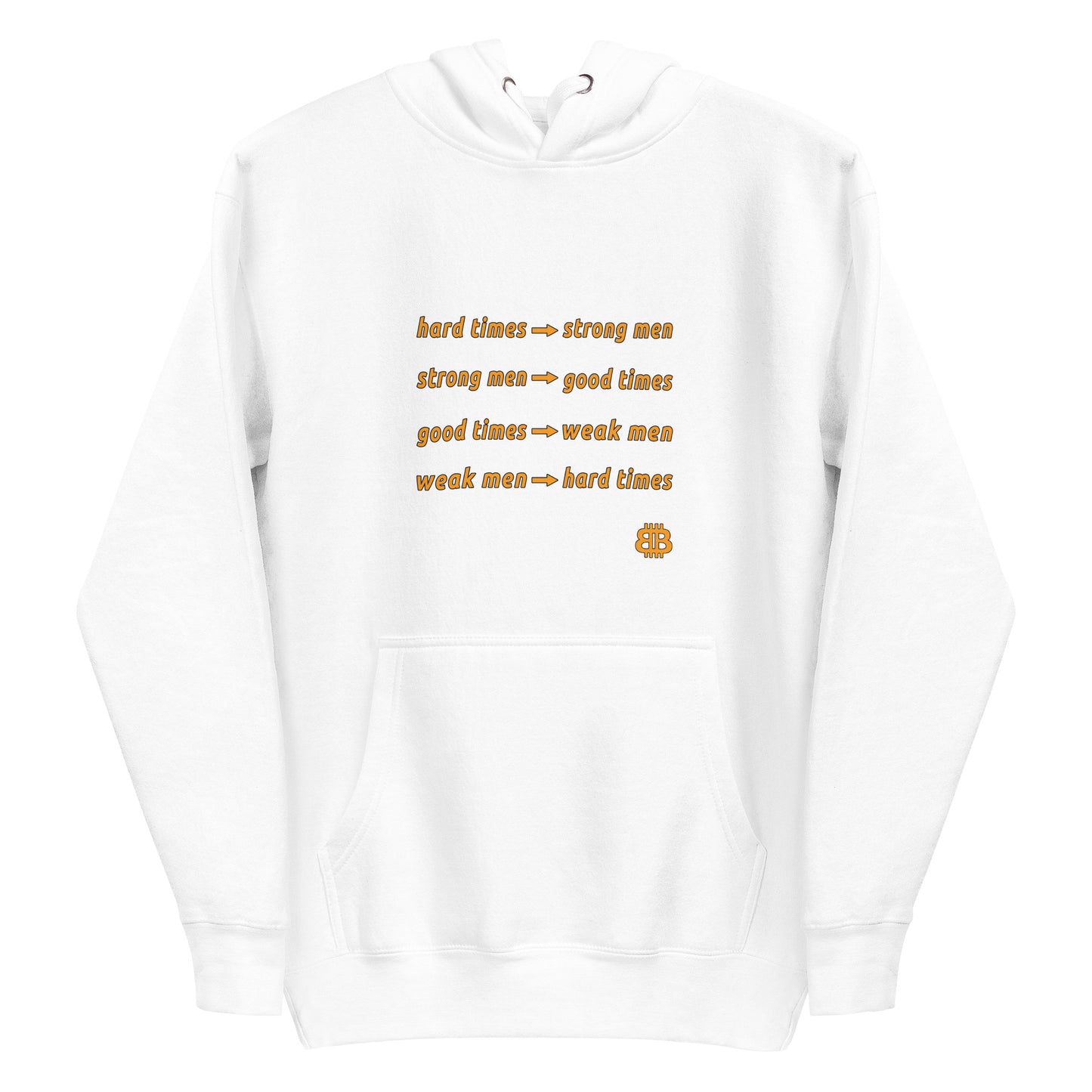 Sudadera bio con capucha para hombre "HardTimes"