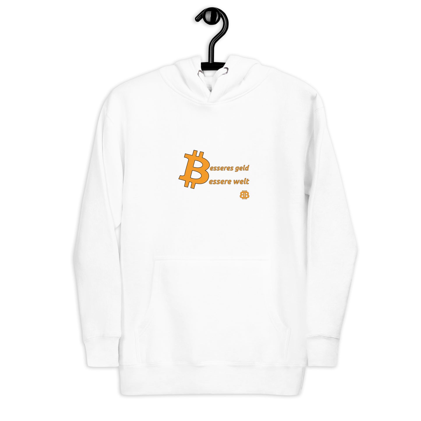 Women's organic bio Hoodie "Geld-Welt"