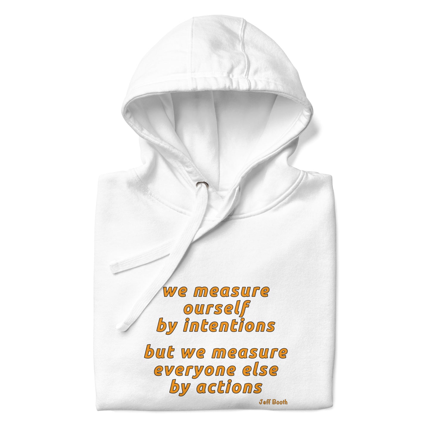 Men's organic bio Hoodie "Measure"