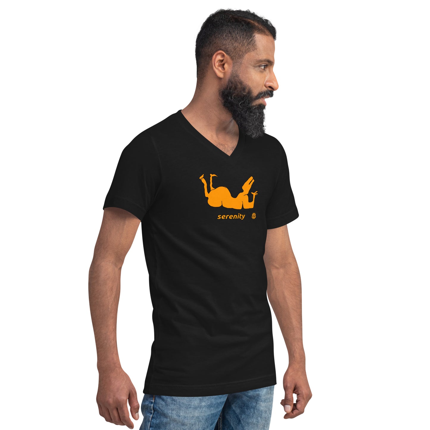 Men's Short Sleeve V-Neck T-Shirt "Serenity"