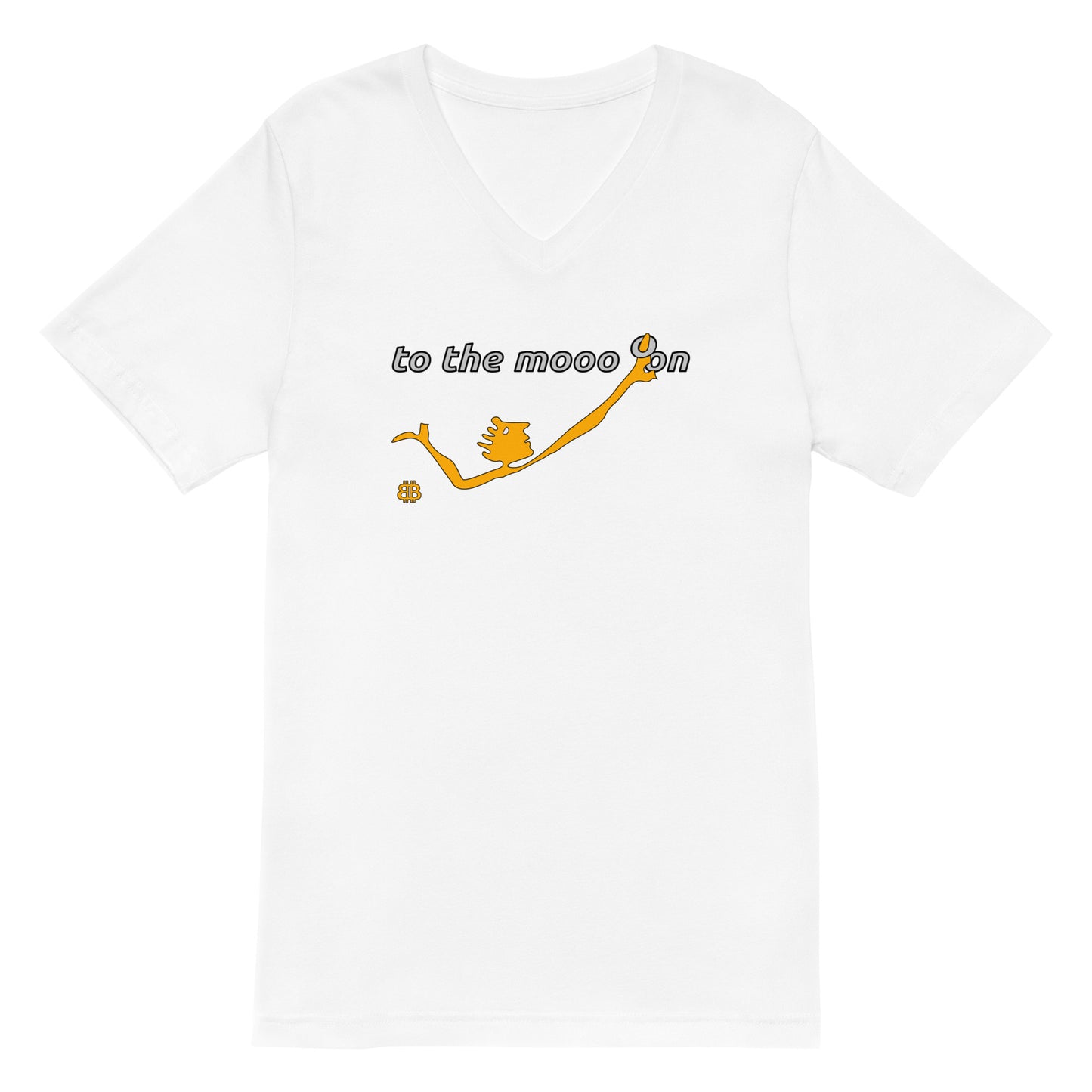 Camiseta unisex de manga corta y cuello en V "Mooon"