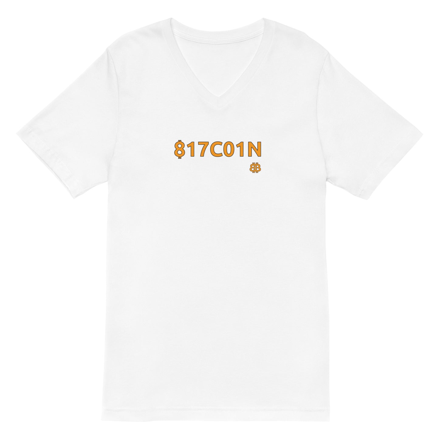 Unisex Kurzarm-T-Shirt mit V-Ausschnitt „B17C01N“