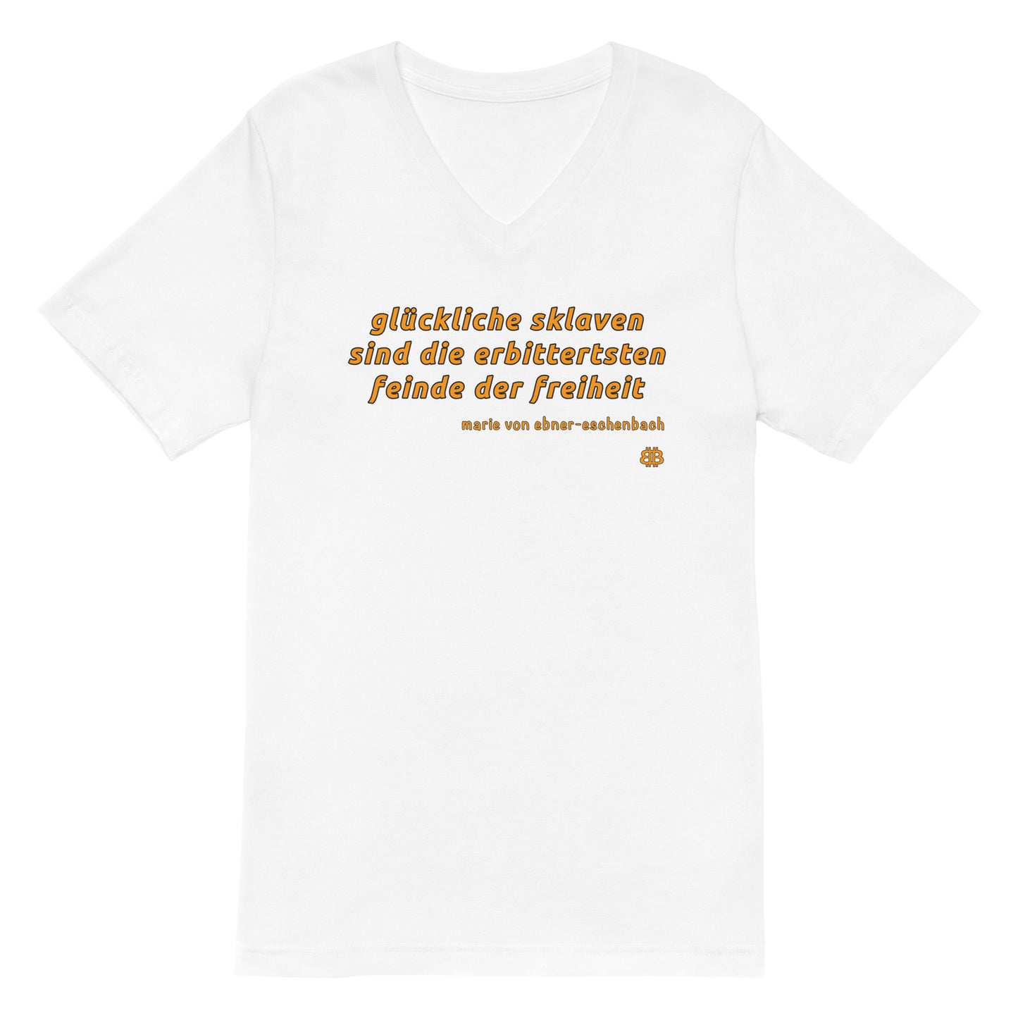 Camiseta unisex de manga corta con cuello en V "Ebner_dt"