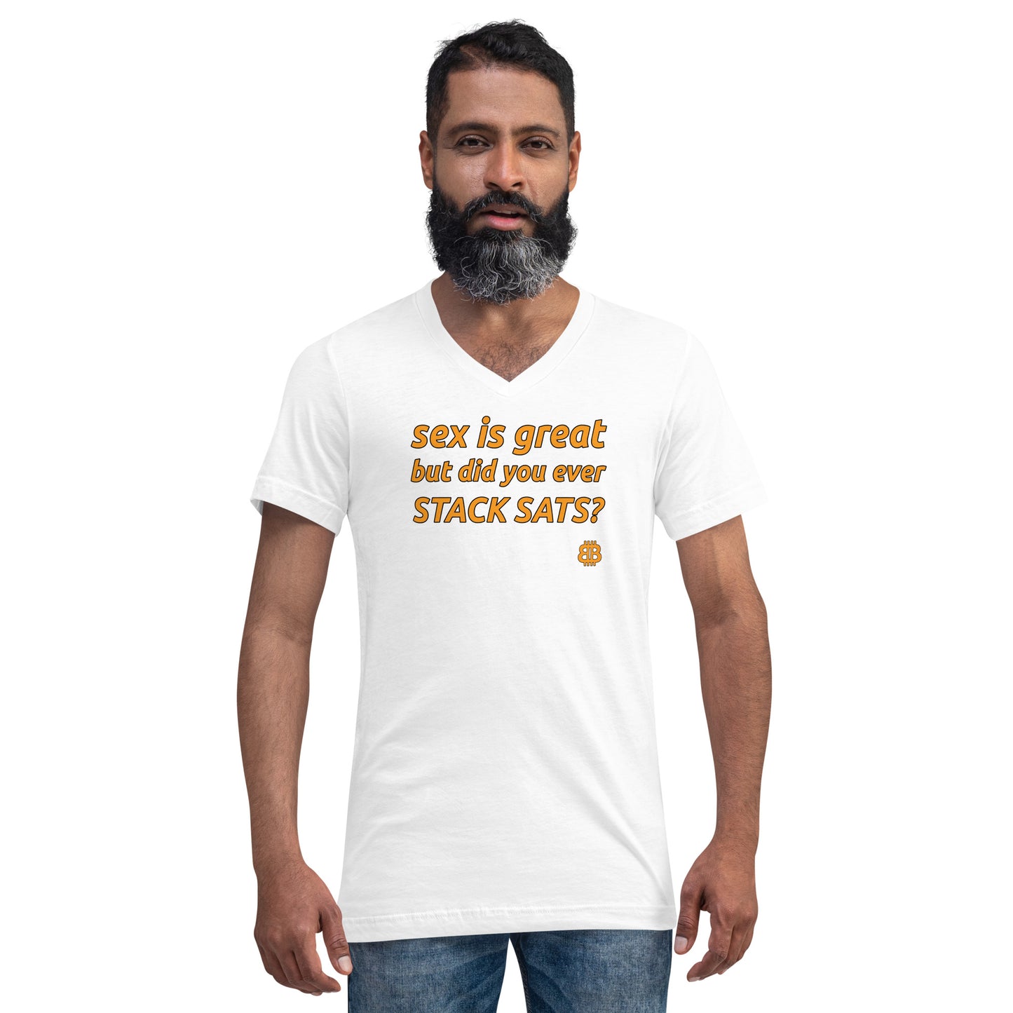 Men's Short Sleeve V-Neck T-Shirt "Sex"