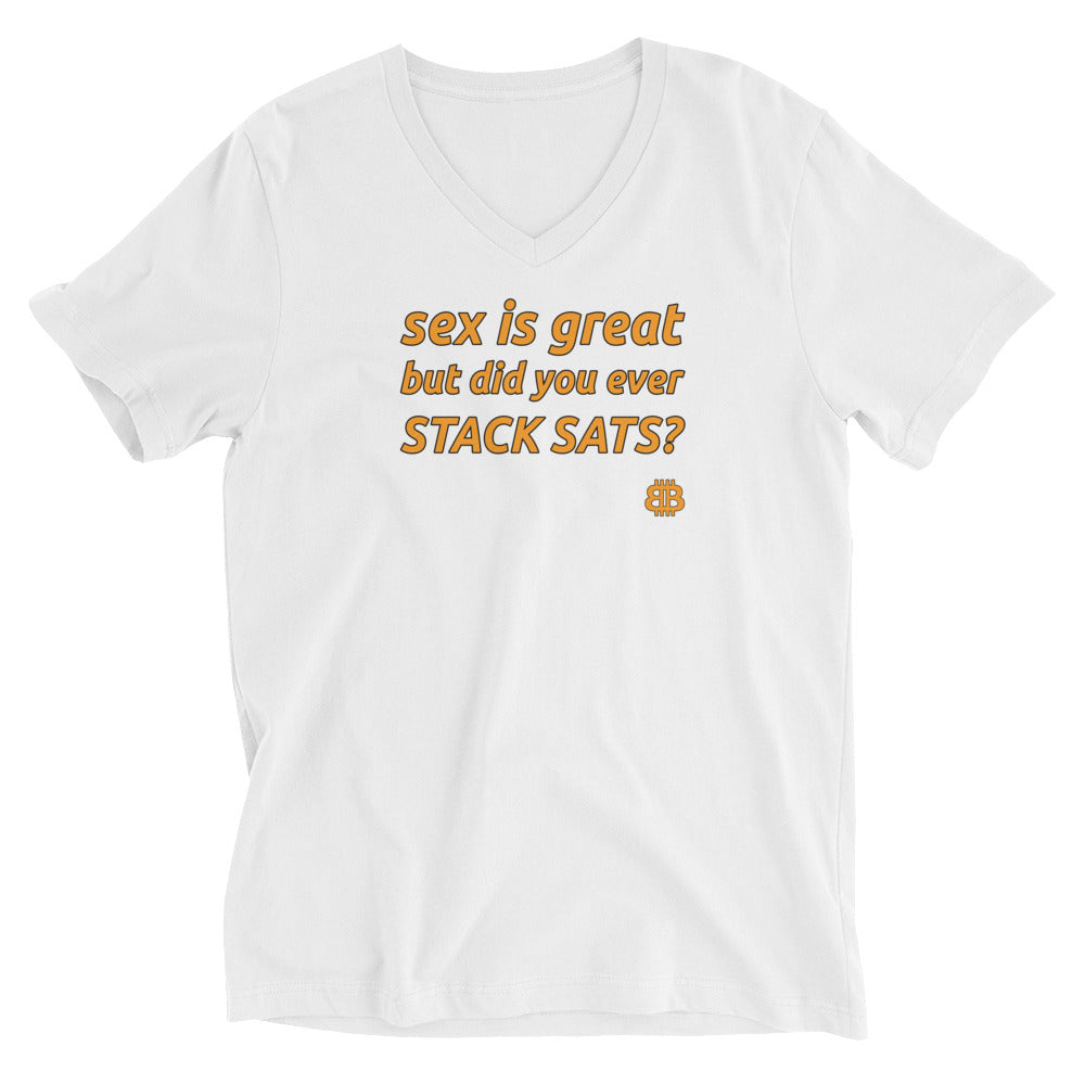 Men's Short Sleeve V-Neck T-Shirt "Sex"